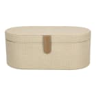 Jvd - Adesign Kaizen boîte sèche-cheveux, en simili cuir finition toile beige