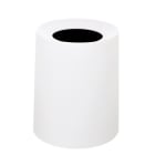 Jvd - Poubelle Nordic 8L en PP blanc mat, double paroi, insert amovible, étanche, desi