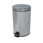 Jvd - Collecteur à pédale 12L Inox miroir