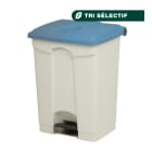 Jvd - Container 45L blanc couvercle bleu