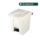 Jvd - Container 30L blanc couvercle blanc