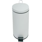 Jvd - COLLECTEUR à pédale 30L métal blanc