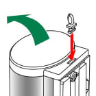 Jvd - Distributeur Savon CRYSTAL 450ml bouton-poussoir