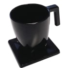 Jvd - Plateau MAESTRO 1 tasse 200ml/1 soucoupe noire