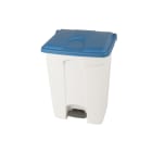 Jvd - CONTAINER 70L blanc couvercle bleu