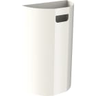 Jvd - POUBELLE murale demi-lune 40L blanche