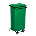 Jvd - Conteneur mobile à pédale 110L Métal Vert