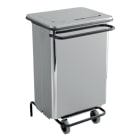 Jvd - Conteneur mobile à pédale 70L Inox