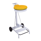 Jvd - Porte sac rond mobile à pédale Jaune