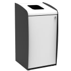 Jvd - BORNE DE TRI SELECTIF OUVERTURE FRONTALE BLANC