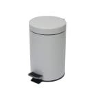 Jvd - COLLECTEUR à pédale 5L métal blanc