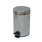Jvd - Poubelle à pédale 5L inox miroir