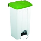 Jvd - CONTAINER 90L blanc couvercle vert