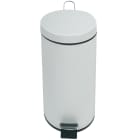 Jvd - COLLECTEUR à pédale 30L métal blanc