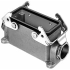 Wieland - embase fermée taille 10 double levier de verrouillage, 2 PE latéral PG16 IP54