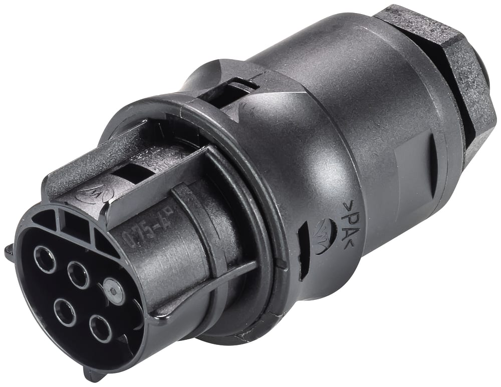 Wieland - embase RST20i4 femelle à vis M16 Noir