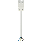Wieland - cordon GST18i4 1m M/- 2,5² HO5Z1Z1F Blanc ss halogène (Eca)