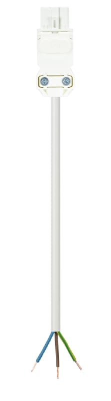 Wieland - cordon GST15i3 0,5m f/- 1,5² HO5VVf blanc (Eca)
