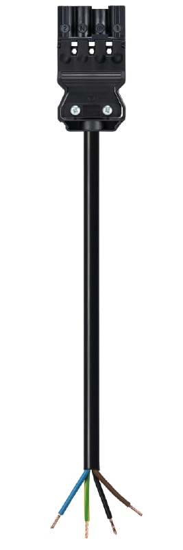 Wieland - cordon GST18i4 1m M/- 2,5² HO5Z1Z1F Noir ss halogène (Eca)