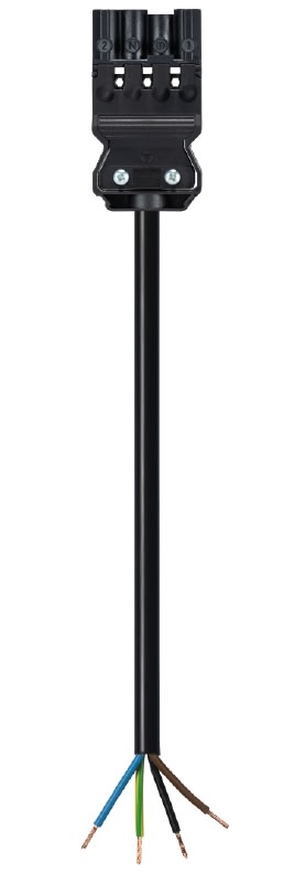 Wieland - cordon GST18i4 1m M/- 2,5² HO5Z1Z1F Noir ss halogène (Eca)