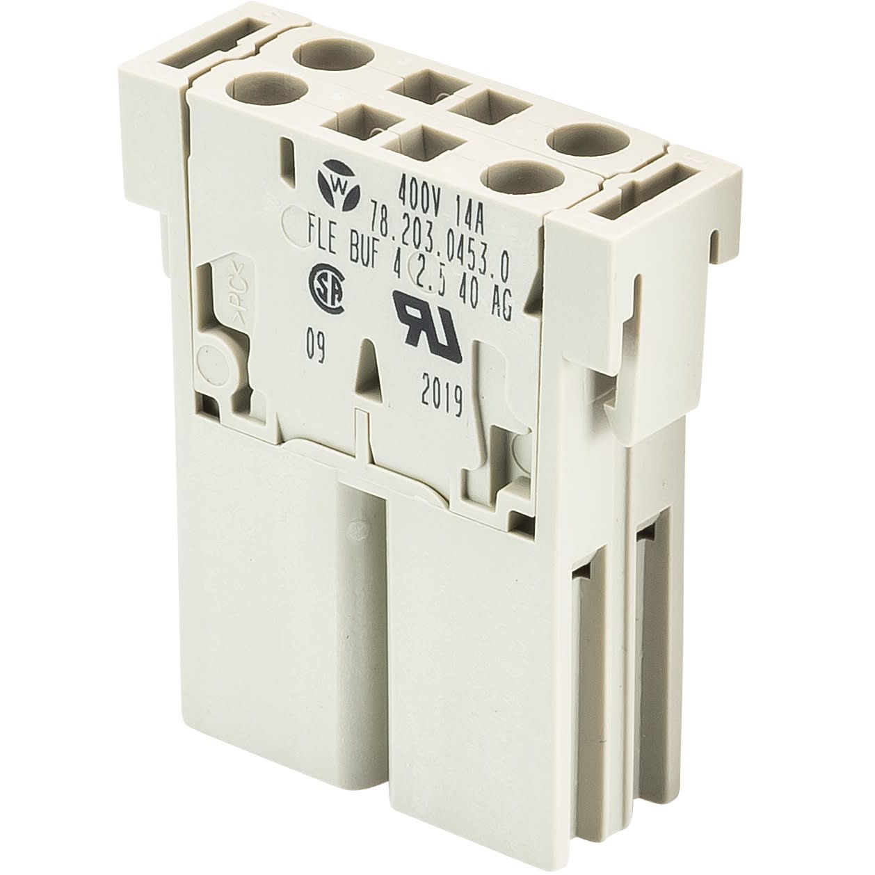 Wieland - insert modulaire bloc contacts fem fle buf 4 2,5 40 ag