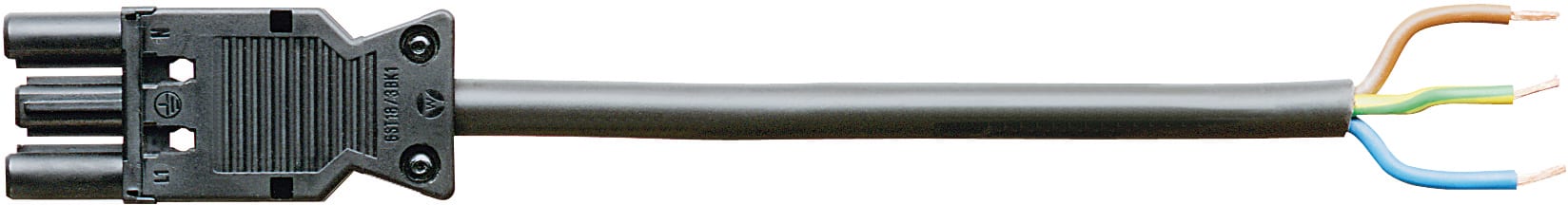 Wieland - cordon GST18i3 7m F/- 2,5² HO5Z1Z1F Noir ss halogène (Eca)