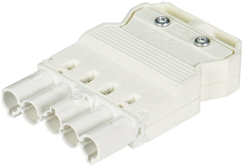 Wieland - connecteur GST18i5 mâle à Vis Blanc monté