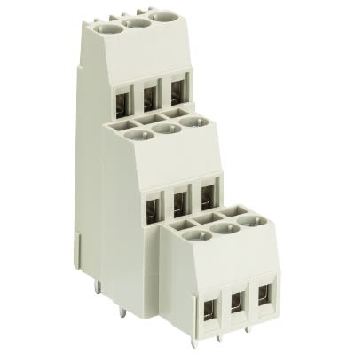 Wieland - connecteur PCB 21 pôles triple étage séries 8191 d sortie horizontale pas de 5,0