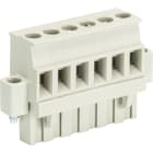 Wieland - connecteur PCB femelle 6 pôles 8213 b sortie verticale pas de 5,08mm sans marqua