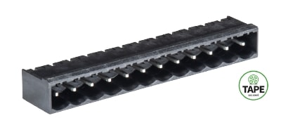 Wieland - embase coudée PCB mâle fermée 2 pôles séries 8213 s pas de 5,08mm thr sans marqu