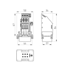Wieland - adaptateur multipôles revos bas bas kr 6 4,0 50