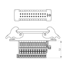 Wieland - adaptateur bornesbas gazsnlb24 4,0 50-kit adaptateur multipôle
