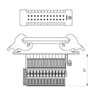 Wieland - adaptateur bornesbas gazshls24 4,0 50-kit adaptateur multipôle