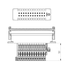 Wieland - adaptateur bornesbas gaesnlb24 4,0 50-kit adaptateur multipôle