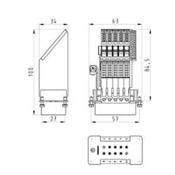 Wieland - indic. de fusion bas ll 10 4,0 69-multipôle adaptateur