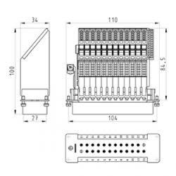 Wieland - indic. de fusion bas sas ll 24 4,0 69-multipôle adaptateur
