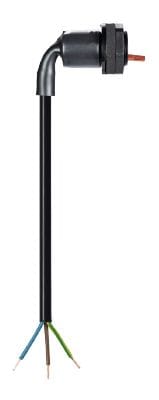 Wieland - Cordon RST20i3 3G1,5² HO5VVF 4m embase F/- noir (Eca)