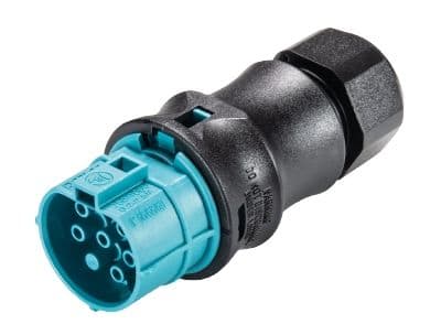 Wieland - Connecteur RST20i6 femelle à sertir 6-10mm turquoise (ss les contacts)