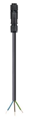 Wieland - Cordon RST16i3 F/- 3G1,5² HO5VVF 1,5m noir (Eca)
