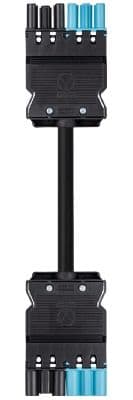 Wieland - Cordon GST18i6 6G1,5 HO5Z1Z1F 7m M/F noir/bleu ss halogène (Eca)