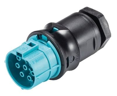 Wieland - Embase RST20i7 M20 femelle à vis turquoise