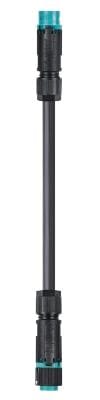 Wieland - Cordon RST16i2 M/F 2x1,5² HO5Z1Z1F 0,5m turquoise ss halogène (Bca)