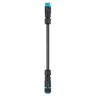 Wieland - Cordon RST16i2 M/F 2x1,5² HO5Z1Z1F 0,5m turquoise ss halogène (Bca)