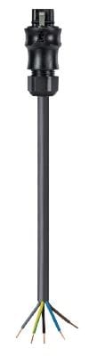 Wieland - Cordon RST20i5 5G1,5² HO5Z1Z1F 6m M/- noir ss halogène (Bca)