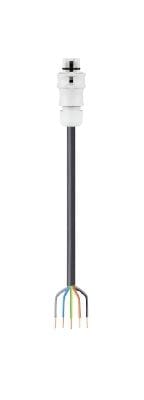 Wieland - Cordon RST20i5 5G2,5² HO5Z1Z1F 2m M/- gris ss halogène (Bca)