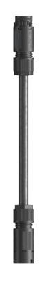 Wieland - Cordon RST08i2 M/F 2x0,75² HO5RNF 4m noir (Eca)