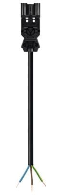 Wieland - Cordon GST18i3 0,3m M/- 1² HO5Z1Z1F noir ss halogène (Eca)