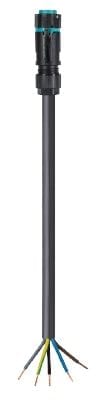 Wieland - Cordon RST16i5 F/- 3G1,5² HO5Z1Z1F 1m turquoise ss halogène (Cca)