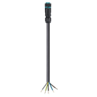 Wieland - Cordon RST16i5 F/- 3G1,5² HO5Z1Z1F 1m turquoise ss halogène (Cca)