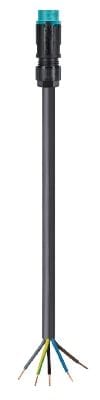 Wieland - Cordon RST16i5 M/- 3G1,5² HO5Z1Z1F 2m turquoise ss halogène (Cca)